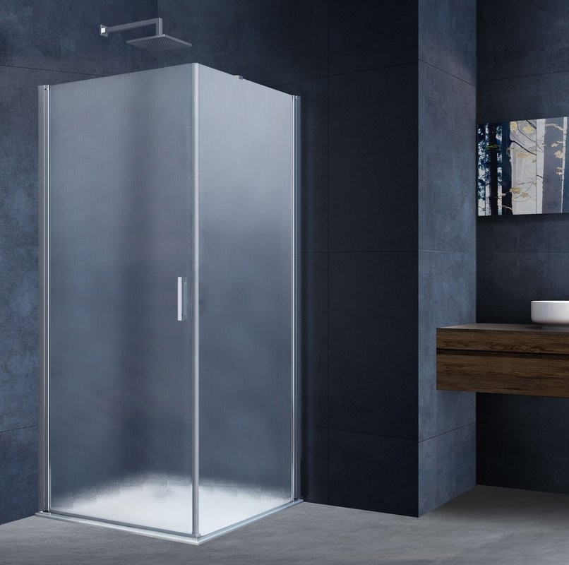 Душевой уголок Vincea Alpha VSR-3ALP9090MT 90х90, профиль хром, стекло текстурное