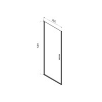Душевой уголок Vincea Alpha VSR-3ALP9090MT 90х90, профиль хром, стекло текстурное