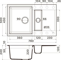 Мойка кухонная Omoikiri Sakaime 78-2-GR leningrad grey
