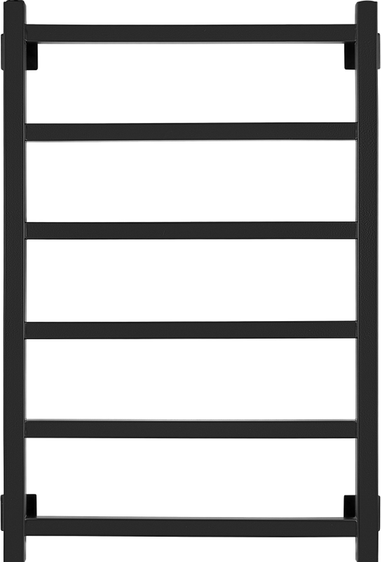 Полотенцесушитель электрический Secado Корато 1 85x55 см, подключение справа, матовый черный, лесенка