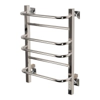 Полотенцесушитель электрический Comfysan Puro-K EC-6 60x45 см, скрытое подключение справа, слева, хром, лесенка, из стали, с полкой