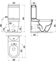Унитаз-компакт напольный Creavit Dream DR311