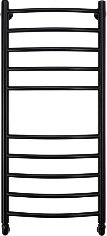 Полотенцесушитель водяной Comfysan Noumi W-10 100х40 100x45 см, черный матовый, лесенка