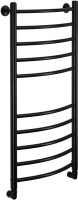 Полотенцесушитель водяной Comfysan Noumi W-10 100х40 100x45 см, черный матовый, лесенка