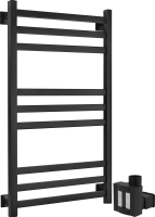 Полотенцесушитель электрический Secado Корсико 3 , 105x55 см, скрытое подключение слева, матовый черный, лесенка