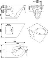 Унитаз подвесной Nofer 13018.S