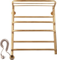 Полотенцесушитель электрический Secado Верона 2 75x55 см, подключение слева, бронза, лесенка, латунь, с полкой