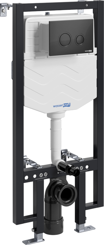 Система инсталляции для унитазов Wasserkraft Vils 56TLT.010.ME.MB01 с кнопкой смыва матовой черной