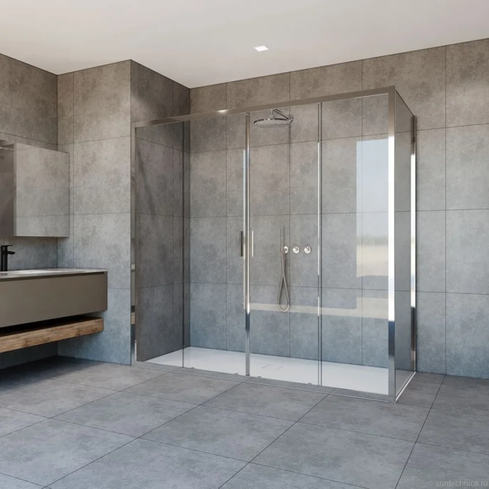 Душевой уголок Vincea Garda VSR-1G29017CL 170x90 см, профиль хром, стекло прозрачное