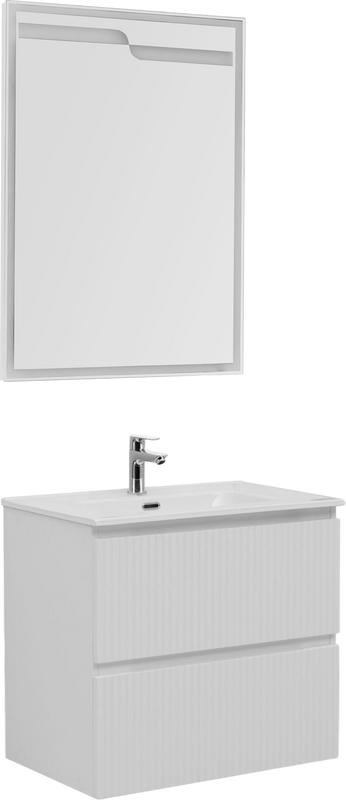 Мебель для ванной комнаты Aquanet Джейн (Flat) 70 подвесная, белая матовая