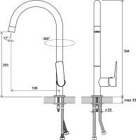 Смеситель для кухни Ravak Classic CL 016.00