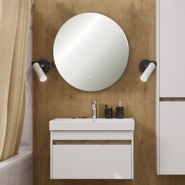 Мебель для ванной комнаты AQUATON Марти 70 ясень шимо, зеркало DIWO Воронеж