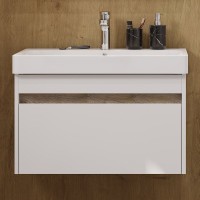 Мебель для ванной комнаты AQUATON Марти 70 ясень шимо, зеркало DIWO Воронеж