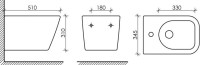 Биде подвесное Ceramicanova Metric CN3008