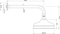 Верхний душ Nicolazzi Classic shower Classic Shower 5702CR20 хром