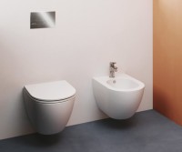 Унитаз подвесной Azzurra Comoda 51x36 сиденье с микролифтом, петли хром