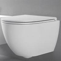 Унитаз подвесной Azzurra Comoda 51x36 сиденье с микролифтом, петли хром