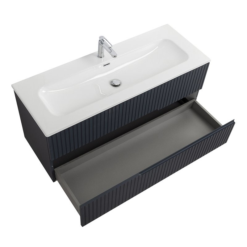 Мебель для ванной комнаты Cezares Duet 120 grafito, раковина Cezares CZR-8073-120