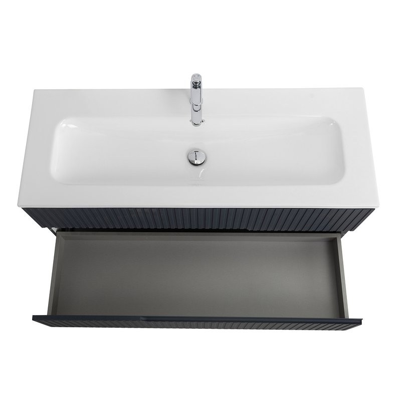 Мебель для ванной комнаты Cezares Duet 120 grafito, раковина Cezares CZR-8073-120