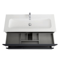 Мебель для ванной комнаты Cezares Duet 120 grafito, раковина Cezares CZR-8073-120