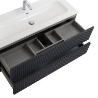 Мебель для ванной комнаты Cezares Duet 120 grafito, раковина Cezares CZR-8073-120