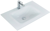 Мебель для ванной комнаты BelBagno Kraft 80 напольная, bianco opaco, раковина BB810/465-LV-VTR-BL