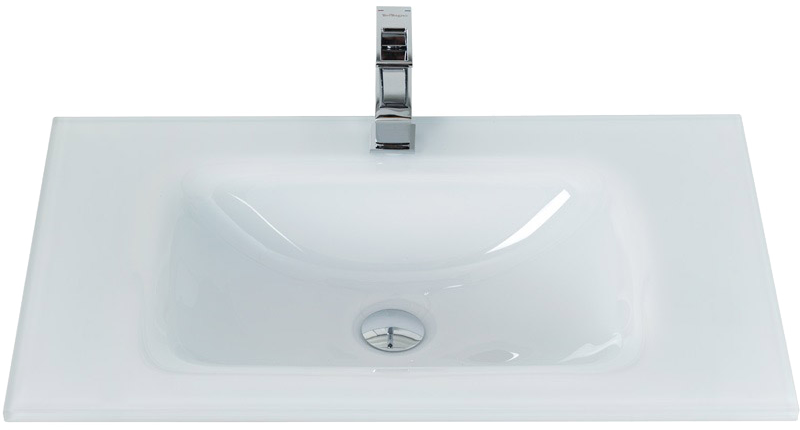 Мебель для ванной комнаты BelBagno Kraft 80 напольная, bianco opaco, раковина BB810/465-LV-VTR-BL