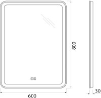 Мебель для ванной комнаты BelBagno Kraft 80 напольная, bianco opaco, раковина BB810/465-LV-VTR-BL