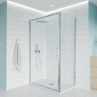 Душевой уголок Veconi Evo 100SP CH 100х120 см, профиль глянцевый хром, стекло прозрачное