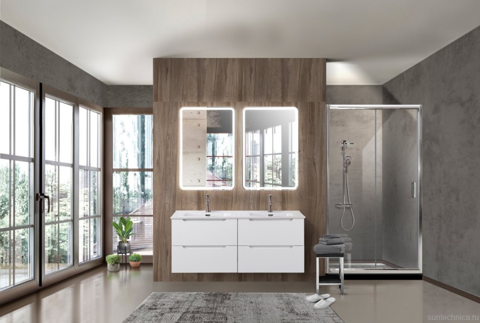 Тумба с раковиной BelBagno Etna 120 bianco lucido
