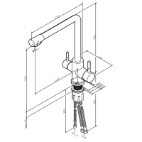 Смеситель для кухни AM.PM X-Joy S F85B05722 черный