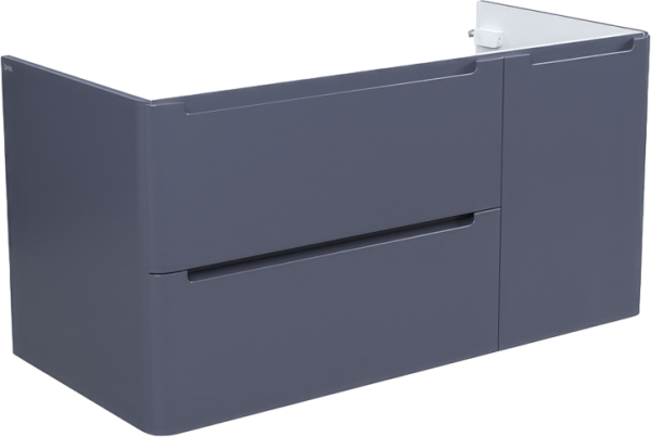 Тумба под раковину IDDIS Edifice 100 подвесная, темно-серая