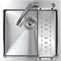 Мойка кухонная Melana ProfLine R5050H в комплекте с дозатором и коландером, сатин