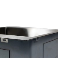 Мойка кухонная Melana ProfLine R5050H в комплекте с дозатором и коландером, сатин