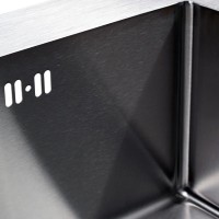 Мойка кухонная Melana ProfLine R5050H в комплекте с дозатором и коландером, сатин