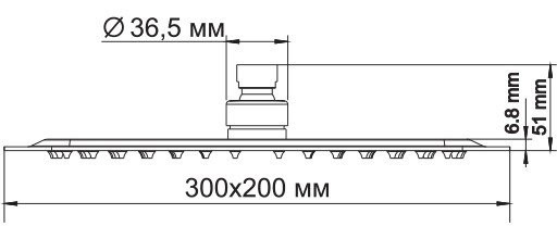 Верхний душ Wasserkraft A069