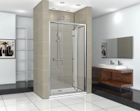 Душевая дверь в нишу Ceruttispa Bella D101T 100 см, профиль хром