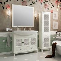 Тумба под раковину Opadiris Омега 85 cлоновая кость