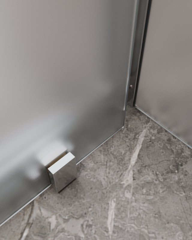 Душевой уголок Cezares Molveno AH-12 130х90 см, профиль хром, стекло рифленое