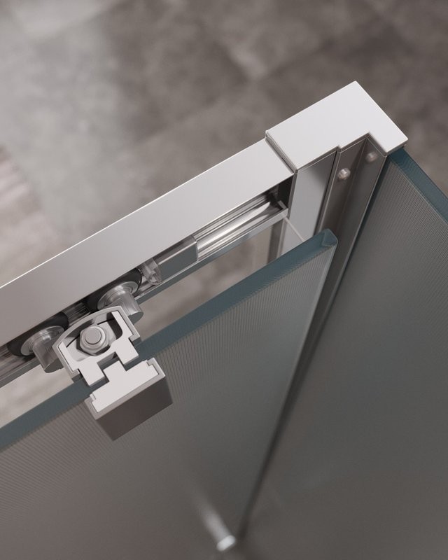 Душевой уголок Cezares Molveno AH-12 130х90 см, профиль хром, стекло рифленое