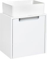 Мебель для ванной комнаты Runo Бари Микра 40 белая, раковина Duo 40