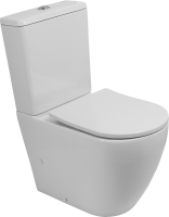 Унитаз-компакт напольный BelBagno Sfera-r BB2141CP-TOR безободковый, крышка BB2031SC с микролифтом, бачок BB2141T