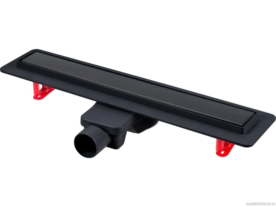Душевой трап (лоток) Berges Optim Line Black 095506 60 см, матовый черный