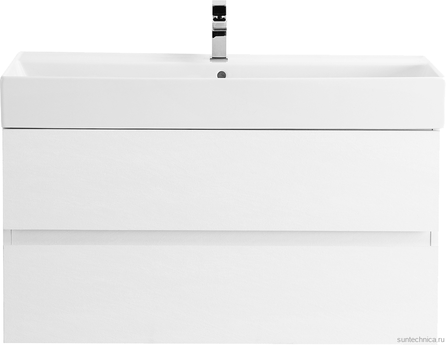 Мебель для ванной комнаты Cezares Molveno 46 100 bianco ghiaccio, с раковиной Cezares CZR-MIL-100-LVB