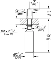 Дозатор для кухонной мойки Grohe Contemporary 40536000 Дозатор для кухонной мойки Grohe Contemporary 40536000