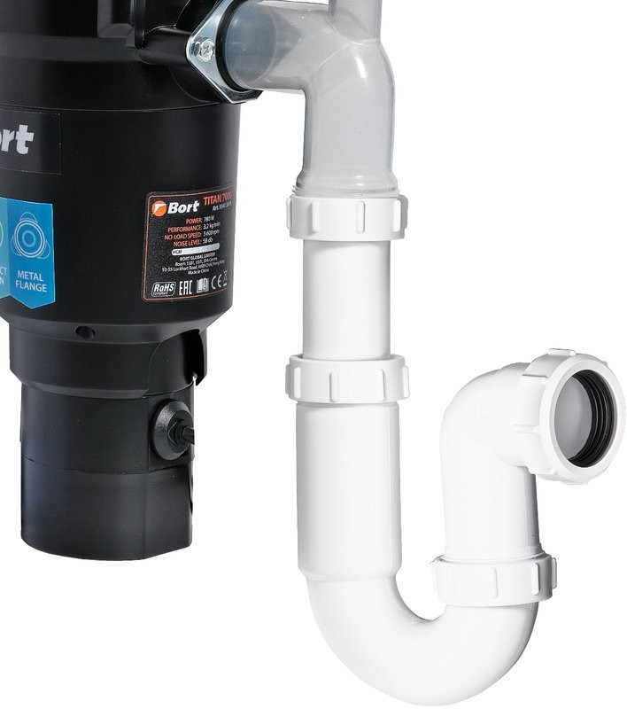 Комплект Мойка Mixline 548573 черный графит + Смеситель IDDIS Ace ACEBLFFi05 черный матовый, с гибким изливом + Измельчитель Bort Titan 7000