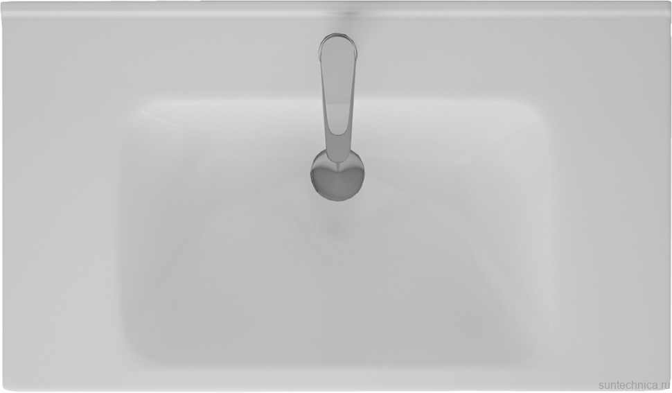 Тумба с раковиной Lemark Olivia 80 дуб кантри, белая глянцевая, раковина Гармония