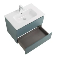 Тумба с раковиной BelBagno Kraft 70 подвесная, матовая голубая, раковина bb700etl