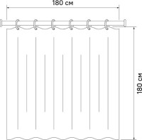 Штора для ванной IDDIS Promo P39PV11i11 180х180, розовая