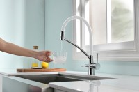Комплект Мойка Paulmark Kroner PM215151-BS брашированная нержавеющая сталь + Смеситель Siegen Si213111-CRw хром, с гибким изливом + Измельчитель Bone Crusher BC 610-AS